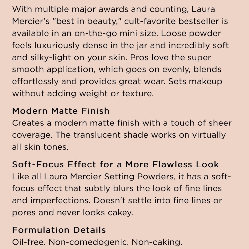 Laura Mercier Translucent Loose Setting Powder - Picture 13 of 13